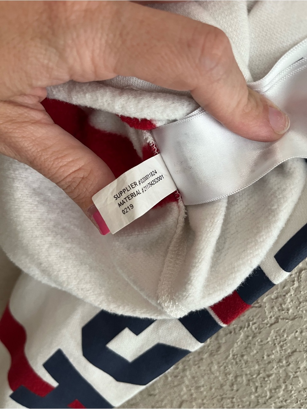 Polo Ralph Lauren Striped Polo USA Graphic Cropped Sweatshirt Medium - Picture 9 of 11